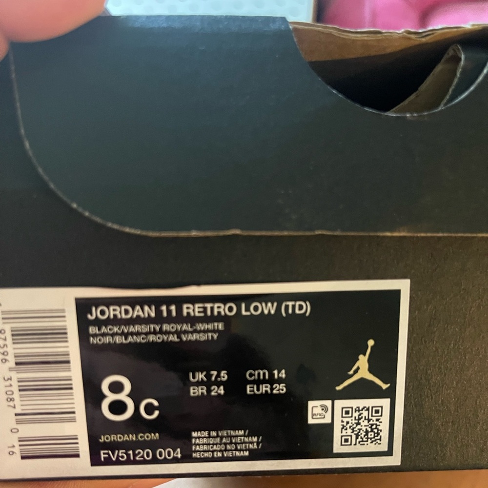 Jordan 11 Retro Low TD in Black and White